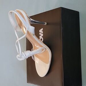 White Heeled Sandal